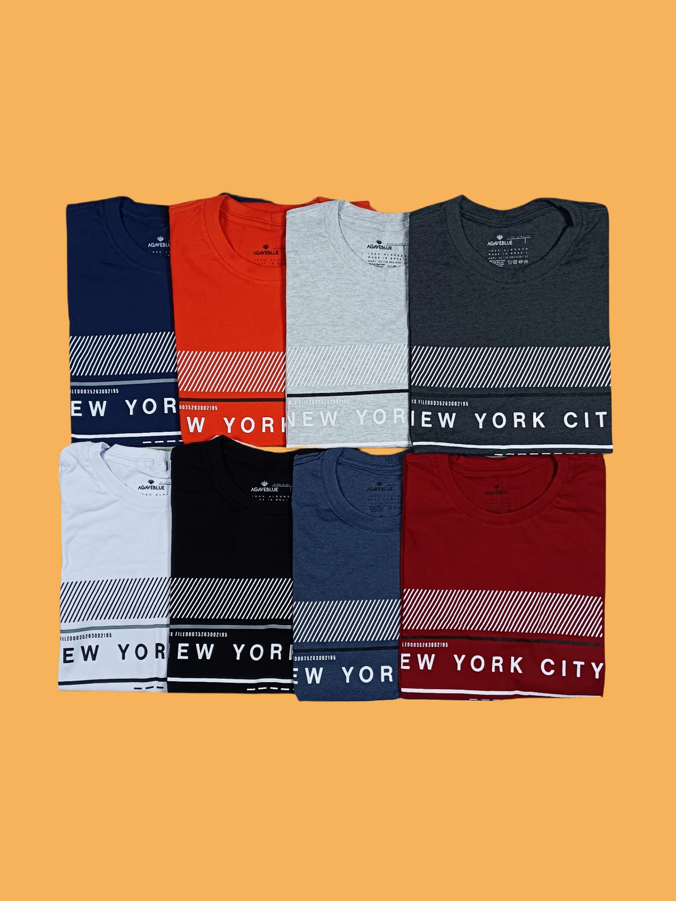 Camiseta Masculina New York City Estampada Camisa Básica Blusa Gola Redonda #08