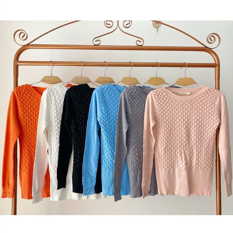 Blusa com brilho Bem macio Yan modas