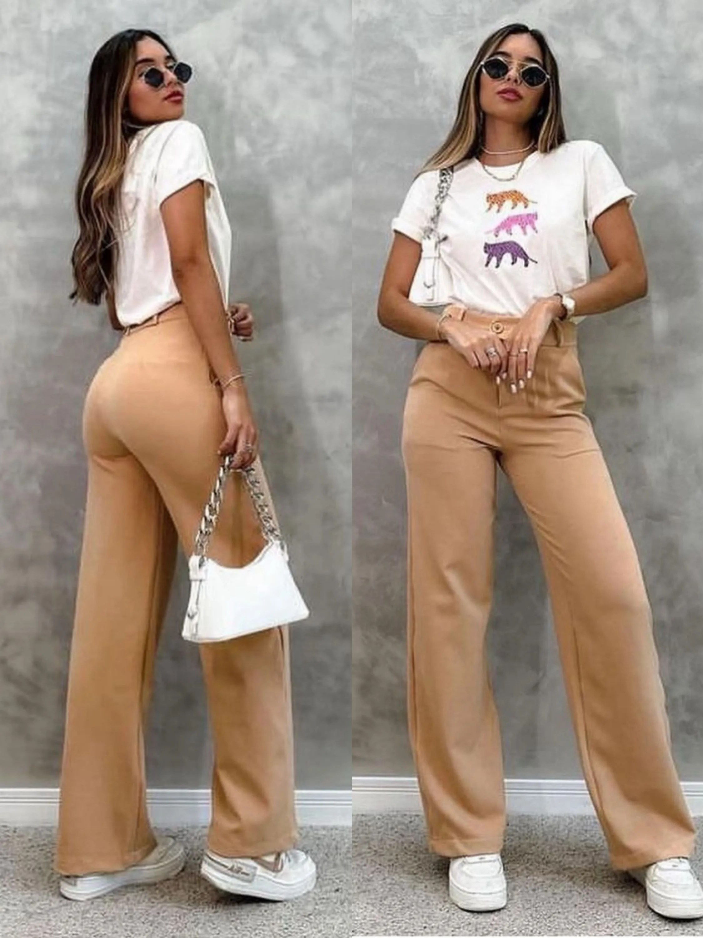 Pantaloan  alfaiataria ,yang moda feminina