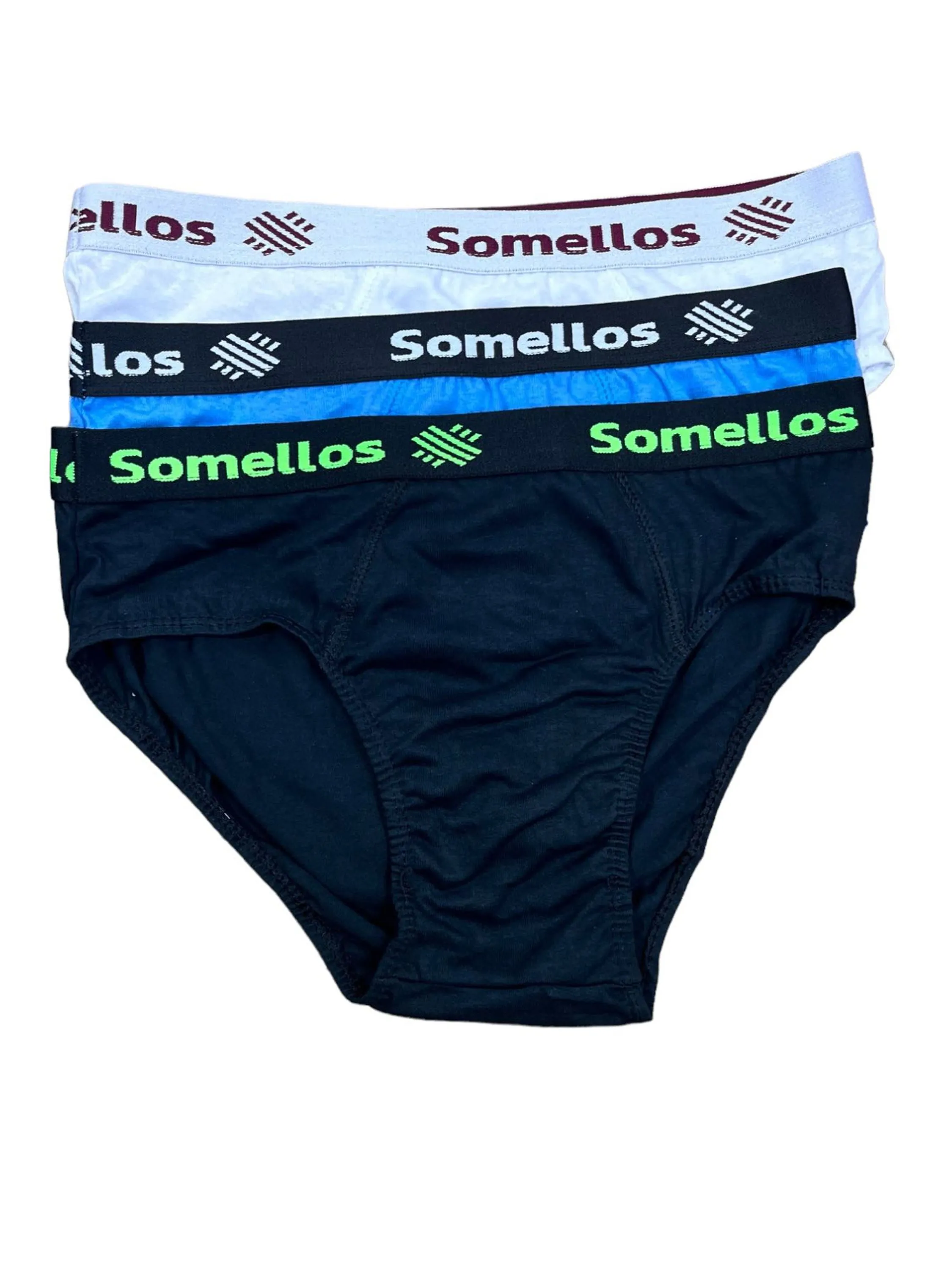 KIT 3 CUECA SLIP ALGODÃO