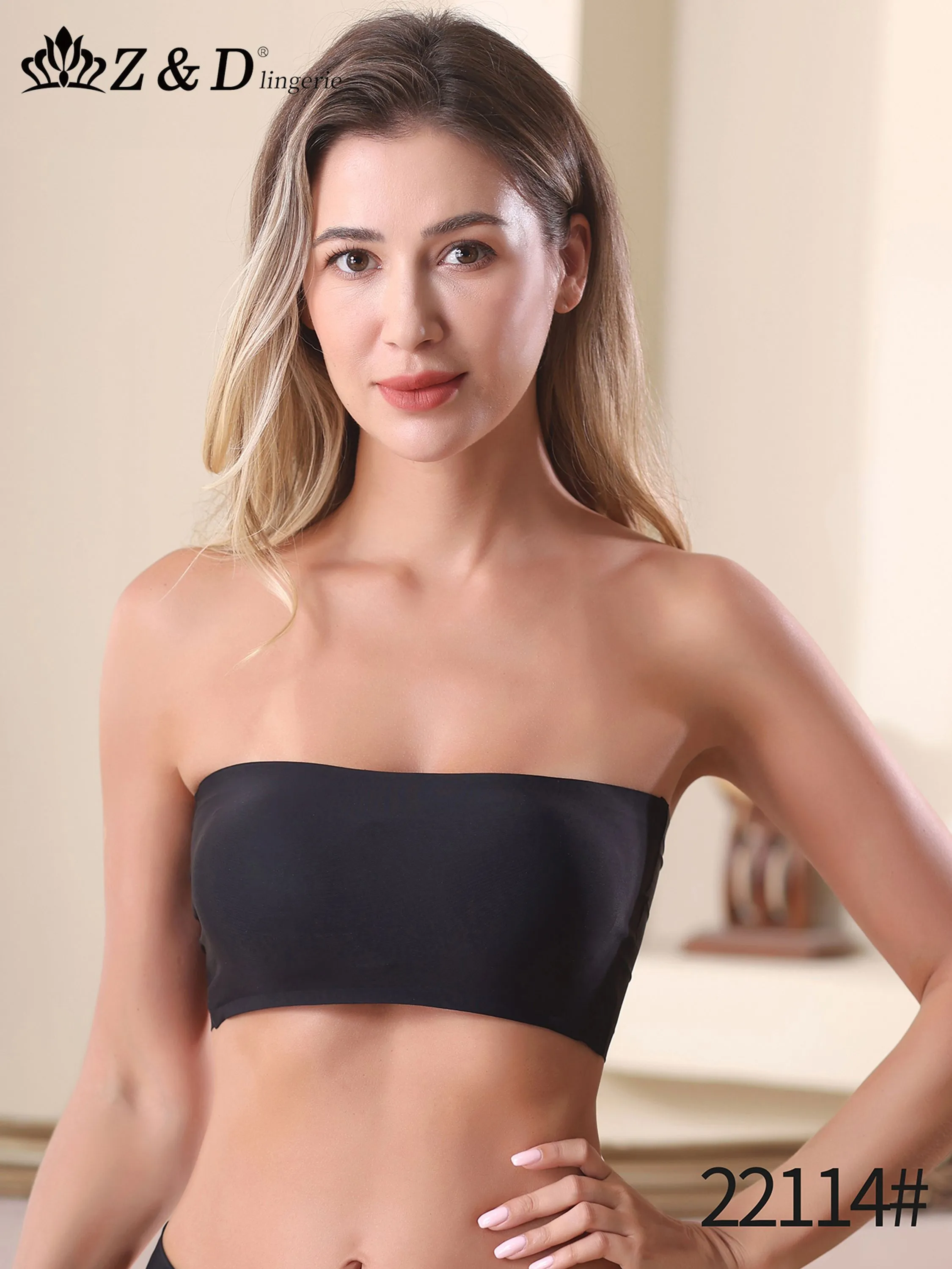 Z&D Lingerie Top Sem Costura  Faixa Cropped Tomara que Caia Blogueirinha 22114