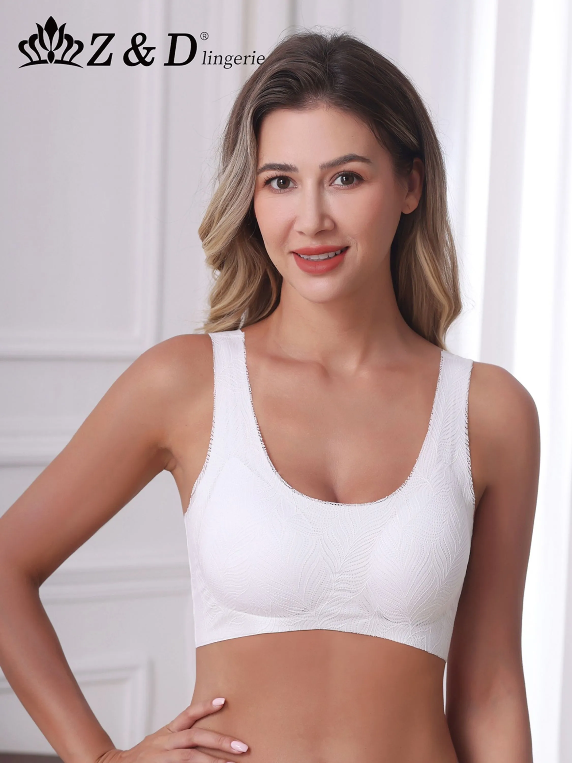 Z&D Lingerie Sutiã Top Casual Com Bojo Sem Aro reforçada para academia 22115