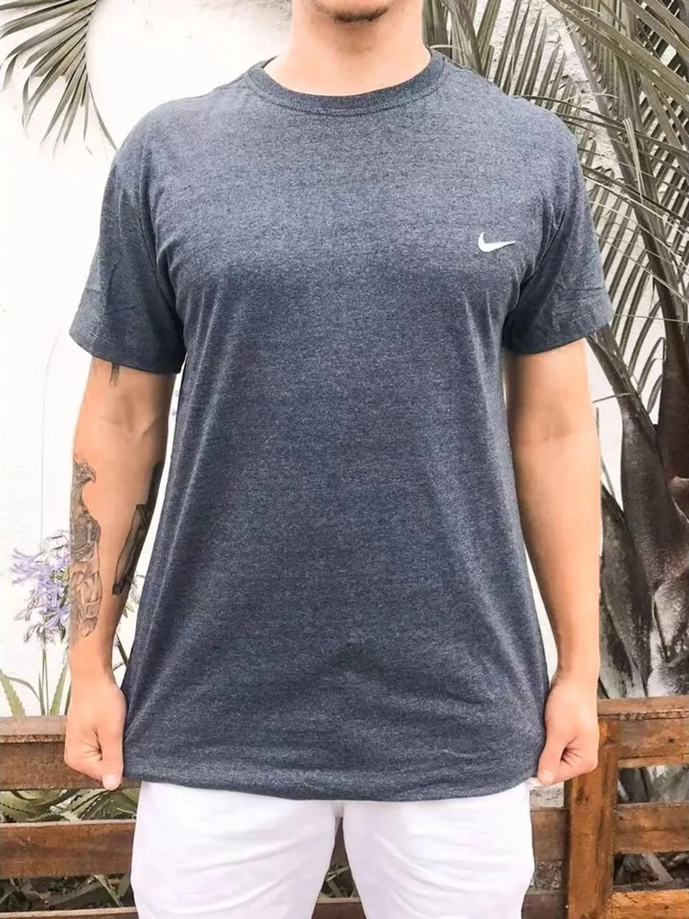 Camisetas manga curta de algodão moda masculino