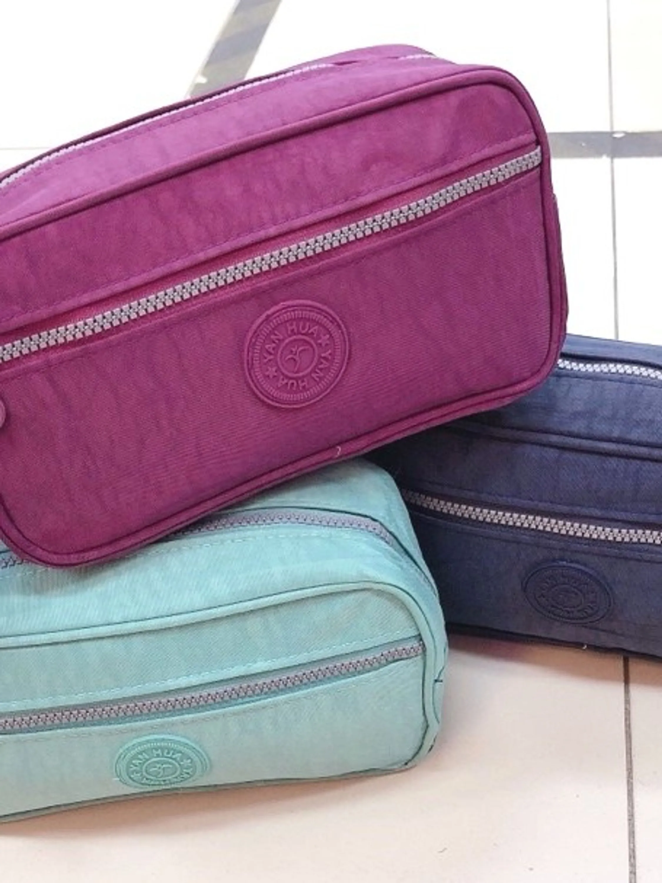 Necessaire Bolsa De Mão Bag Multiuso 2 Divisórias Unissex