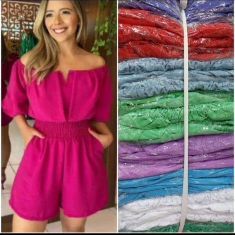 macaquinho curto tecido duna tamanho ÚNICO505