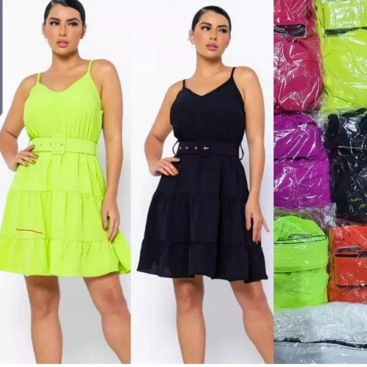 vestido curto feminino tecido duna coleção nova505