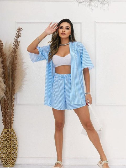 Conjunto Duna Kimono + Short listrado