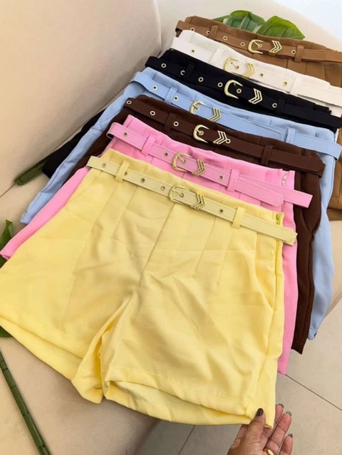 Short Alfaiataria com Cinto Encapado