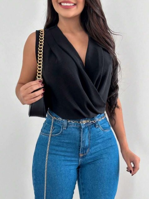 Blusa Transpassada Duna