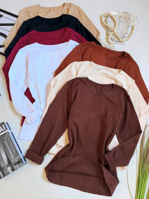 Blusa peluciada térmica manga longa