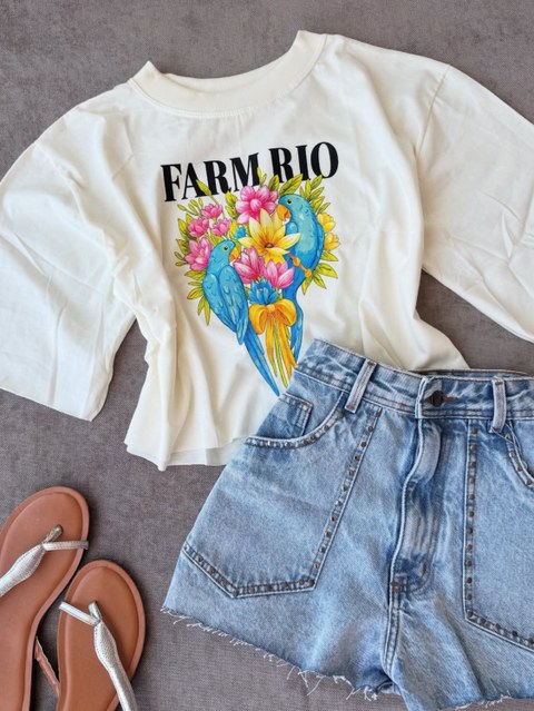 Croped Algodão Farm Rio