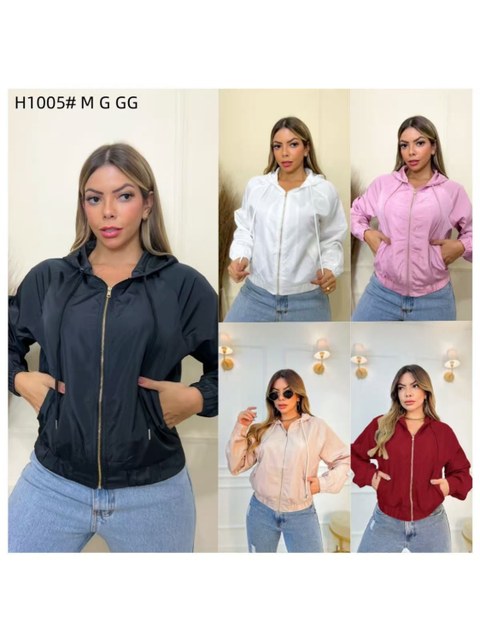 Jaqueta Corta-Vento com Capuz e Zíper - Leve e Estilosa