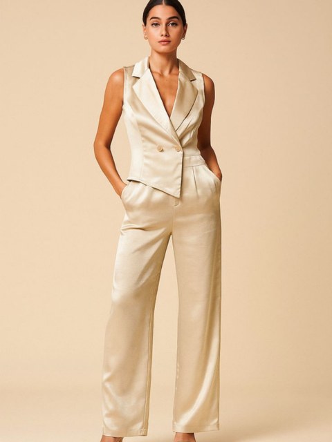 Macacão de cetim  LE-1019