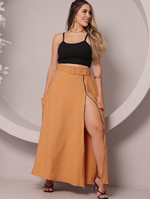 Saia Feminina Fenda ⭐⭐