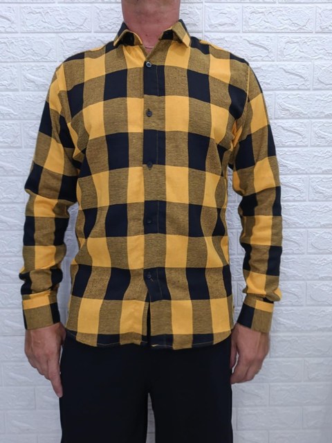 Camisa Gola Masculina Xadrez Flanelada ⭐⭐