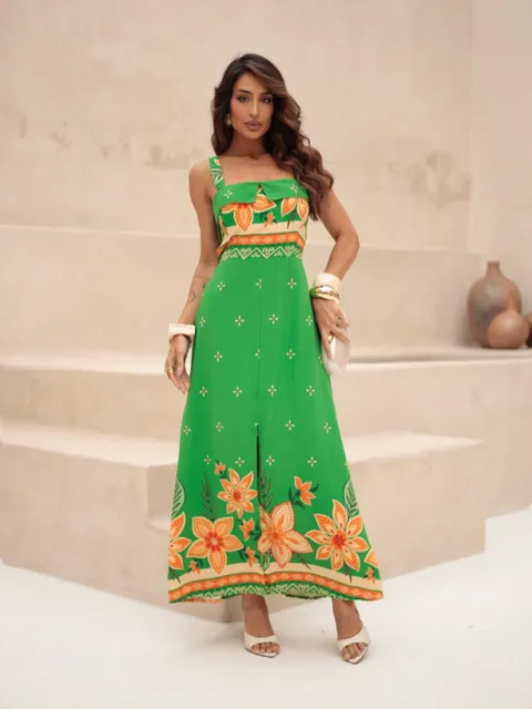 Vestido Feminino Estampado Viscolinho ⭐