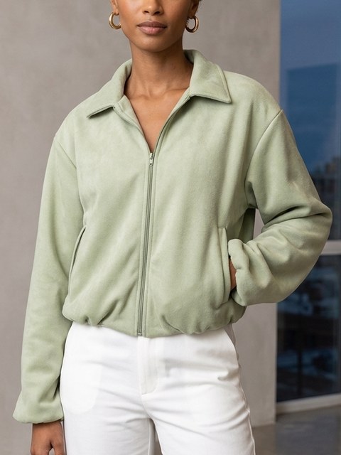 Casaco Feminino Bomber Suede ⭐