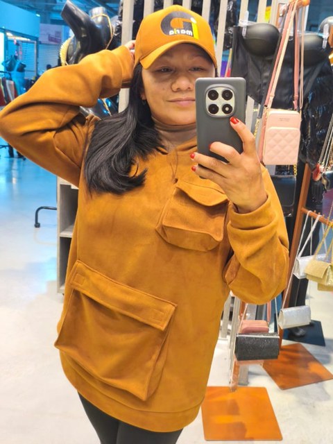 Blusão Unissex Suede Touca ⭐⭐