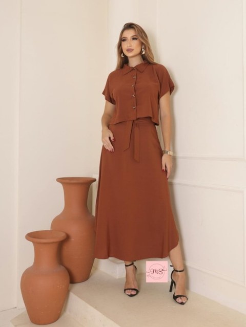 Conjunto Saia Feminino  Midi ⭐⭐