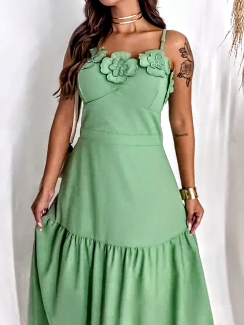 Vestido Longo de Alcinha Forrado ⭐
