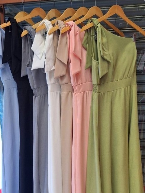 Vestido Laço Tecido Twil