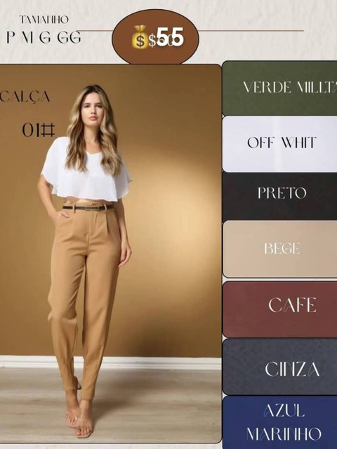 Calça Cenoura Alfaiataria