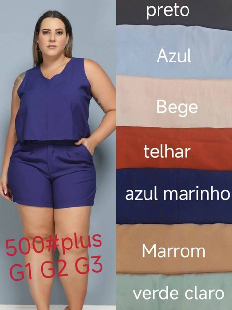 Conjunto Alfaiataria Plusize
