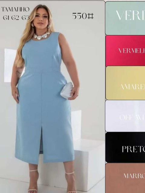 Vestido Longo Plusize 550