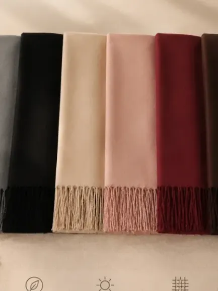 Cachecol Feminino Longo Liso 70x180cm