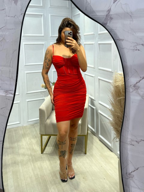 Vestido colado de Tule