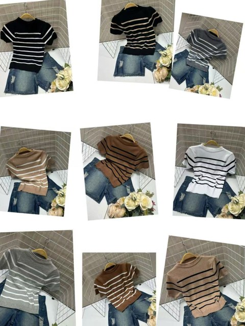Blusa modal manga curta
