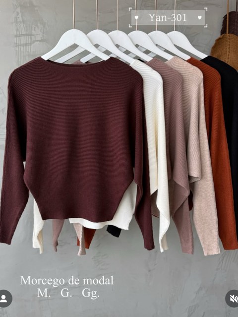 Blusa modal morcego de frio