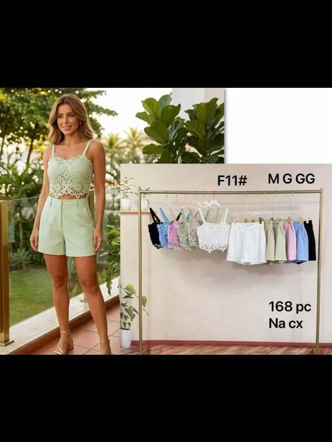 Conjunto de laise cropped