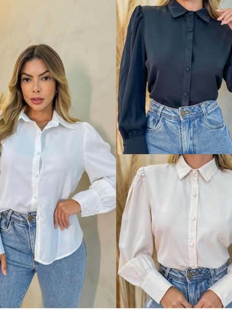 Camisa de Crep importado