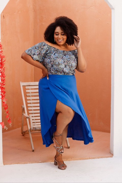 Saia Envelope Lisa Tamanho Único - QUEIMA DE ESTOQUE