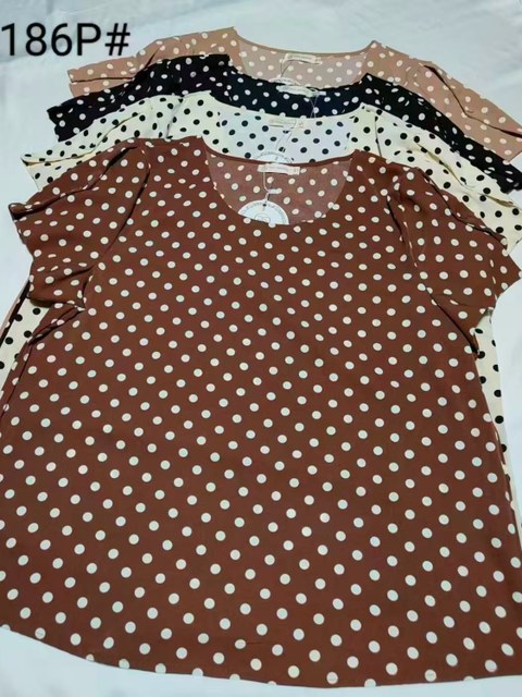 Plus blusas manga curta wei060708