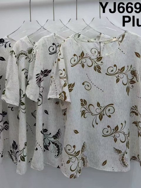 Plus  Blusas manga curta wei060708