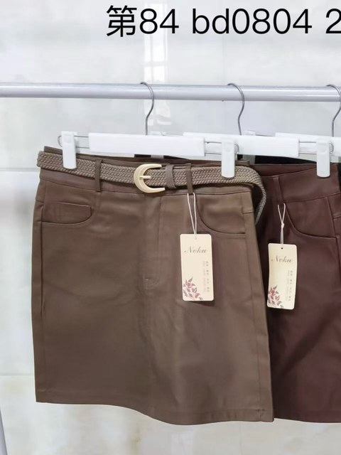 Saia. resinada com elastano com cinto wei060708