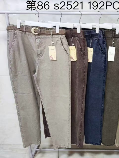 Calça veludo cotele com elastano com cinto  wei060708