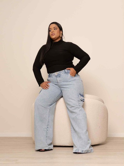 Cargo jeans plus size