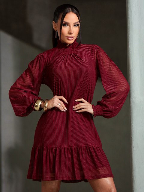 Vestido golinha elastex