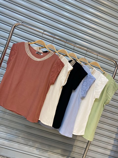 blusa lisa manga curta shu loja
