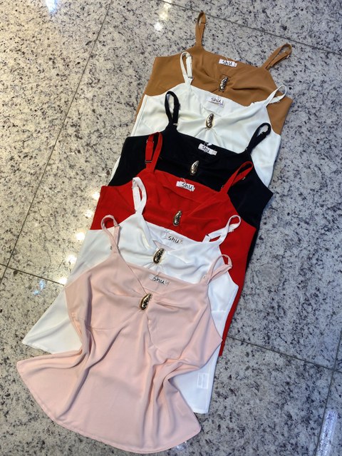 blusa lisa de alça shu loja