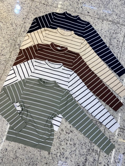 blusa com elastano (bastante ) manga longa shu loja