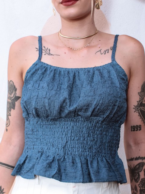 Regata feminina de alça elastico 2110