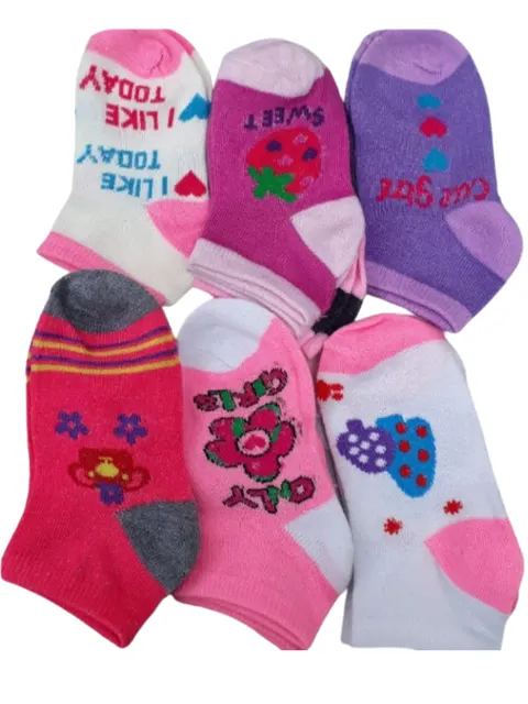 12 PARES MEIAS INFANTIL 2-4 (MENINAS)