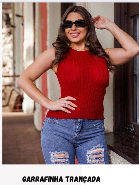 Blusa Garrafinha Trançada