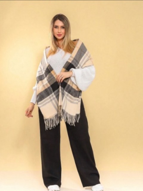 Kit com 06 Lenços cachecol de lã feminino xadrez importado atacado