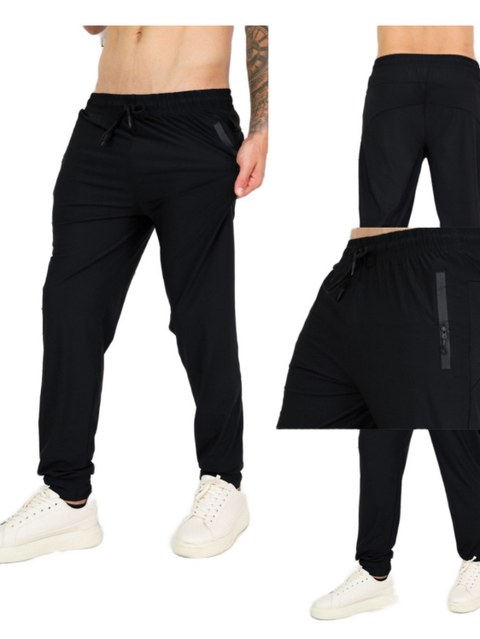 Calça masculina lisa  com elastico e cordão para treinos confortável