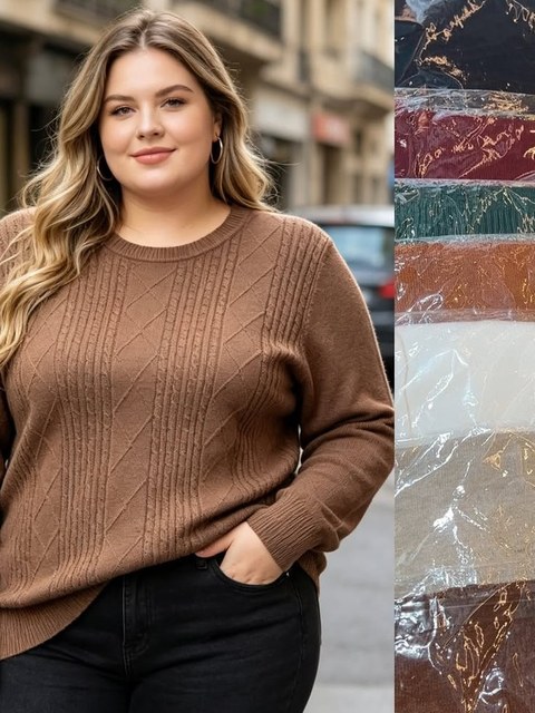Blusa Manga Longa Plus